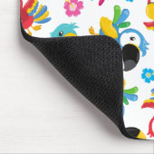 Kleurrijke parrots, tropische parrots, vogels, blo muismat (Hoek)