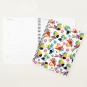 Kleurrijke parrots, tropische parrots, vogels, blo planner (Display)