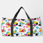 Kleurrijke parrots, tropische parrots, vogels, blo plunjezak (Achterkant)