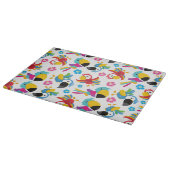 Kleurrijke parrots, tropische parrots, vogels, blo snijplank (Hoek)