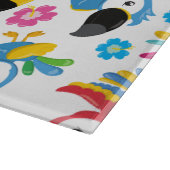 Kleurrijke parrots, tropische parrots, vogels, blo snijplank (Hoek)