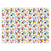 Kleurrijke parrots, tropische parrots, vogels, blo tafelkleed (Voorkant (Horizontaal))