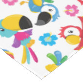 Kleurrijke parrots, tropische parrots, vogels, blo tafelkleed (Gekanteld)