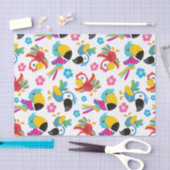 Kleurrijke parrots, tropische parrots, vogels, blo tissuepapier (Craft)