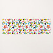 Kleurrijke parrots, tropische parrots, vogels, blo yogamat (Achterkant (horizontaal))