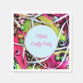 Kleurrijke partij servet (Voorkant)
