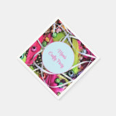 Kleurrijke partij servet (Hoek)