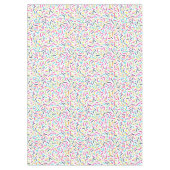 Kleurrijke partij strooit patroon tafelkleed (Voorkant)