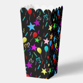 Kleurrijke partijballonnen en sterren bedankdoosjes (Achterkant)