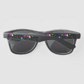 Kleurrijke partijballonnen en sterren zonnebrillen (Achterkant)