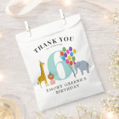 Kleurrijke Party Dieren Verjaardagsfeestje Bedankzakje (Geknipt)