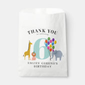 Kleurrijke Party Dieren Verjaardagsfeestje Bedankzakje (Voorkant)