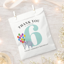 Kleurrijke Party Dieren Verjaardagsfeestje Bedankzakje