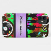 Kleurrijke party mensen dansen Case-Mate iPhone case (Achterkant (horizontaal))