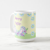 Kleurrijke Pasen Design met Bunny Ears en Spring Koffiemok (Voorkant links)