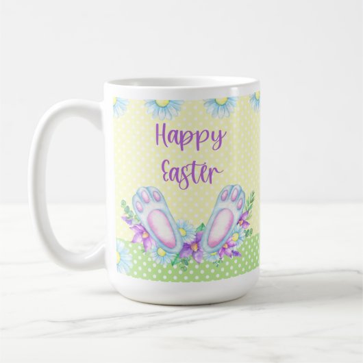 Kleurrijke Pasen Design met Bunny Ears en Spring Koffiemok (Links)