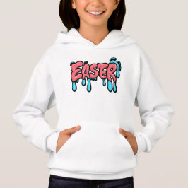Kleurrijke Pasen Drip Tekst Graffiti Stijl Ontwerp