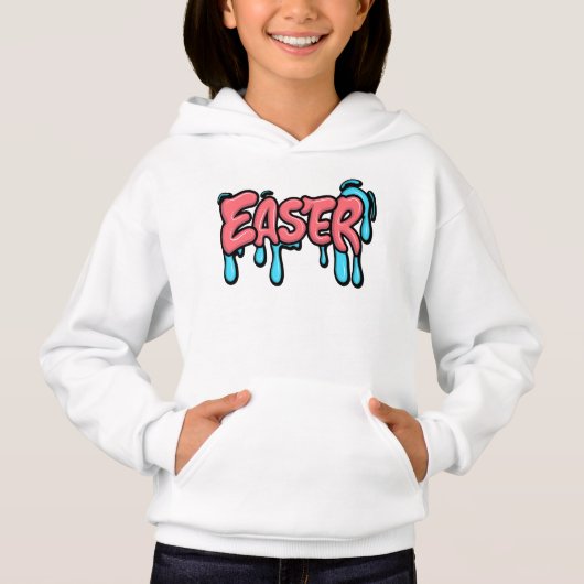 Kleurrijke Pasen Drip Tekst Graffiti Stijl Ontwerp (Voorkant)
