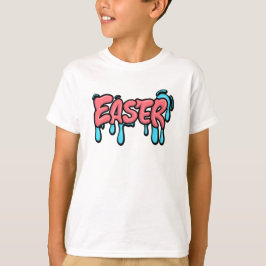 Kleurrijke Pasen Drip Tekst Graffiti Stijl Ontwerp T-shirt