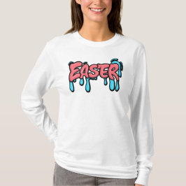 Kleurrijke Pasen Drip Tekst Graffiti Stijl Ontwerp T-shirt