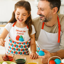 Kleurrijke Pasen Eier Beschilderaar Schort