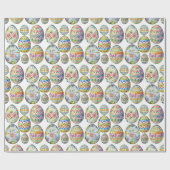 Kleurrijke Pasen grillige ei patroon Cadeaupapier (Vlak)