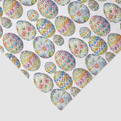 Kleurrijke Pasen grillige ei patroon Tissuepapier (Detail)