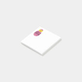 Kleurrijke Pasen Kuiken in Geschilderde Ei Post-it® Notes (Schuin)