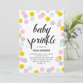 Kleurrijke pasta Confetti Stippen Lijst Baby Kaart (Staand voorkant)