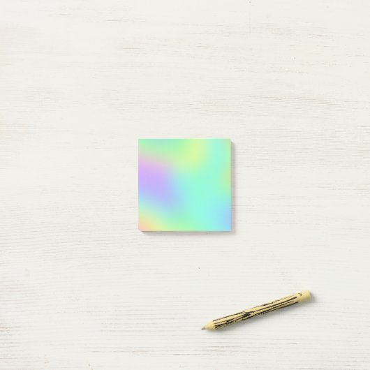 Kleurrijke pasta-gradiënt post-it® notes (Op bureau)