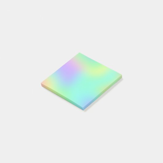 Kleurrijke pasta-gradiënt post-it® notes (Schuin)