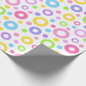 Kleurrijke pasta's cadeaupapier (Hoek)