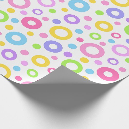 Kleurrijke pasta's cadeaupapier (Hoek)