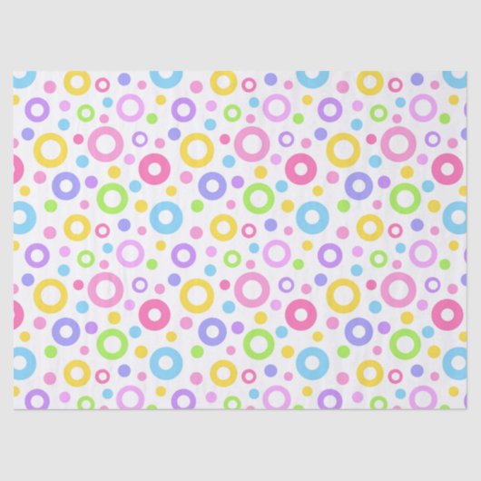 Kleurrijke pasta's tissuepapier (Voorkant)