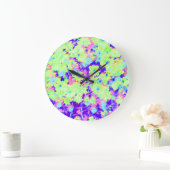 Kleurrijke pasteelbloem grote klok (Huis)