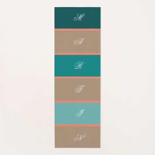 Kleurrijke pasteelregenboogkleuren yogamat (Voorkant)