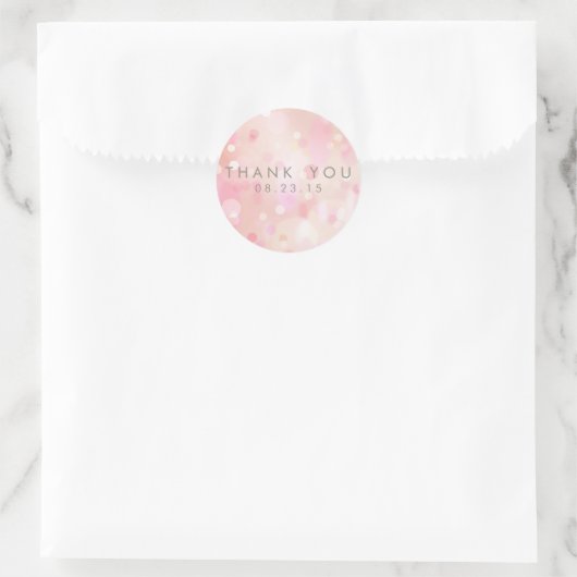 Kleurrijke pasteelverlichting Bokeh Custom Sticker (Tas)