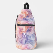 Kleurrijke pastel Abstract bloemenpatroon, meisjes Sling Bag (Voorkant)