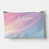 Kleurrijke pastel Abstract regenboogpatroon, roze Etui (Achterkant)
