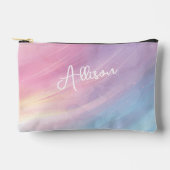 Kleurrijke pastel Abstract regenboogpatroon, roze Etui (Voorkant)
