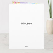 Kleurrijke Pastel Aquatic Waterverf Zuster Verjaar Kaart (Achterkant)