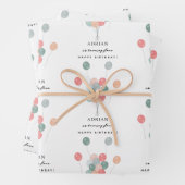 Kleurrijke Pastel Ballonnen Moderne Verjaardag Naa Inpakpapier Vel (In situ)