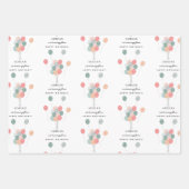 Kleurrijke Pastel Ballonnen Moderne Verjaardag Naa Inpakpapier Vel (Voorkant)