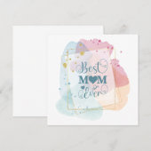 Kleurrijke  pastel beste mama ooit (Voorkant / Achterkant)