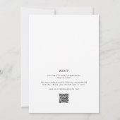 Kleurrijke Pastel Bloemen Lijst QR Code Huwelijk Kaart (Achterkant)