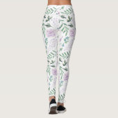 Kleurrijke pastel bloemen sprookjes patroon leggings (Achterkant)