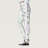 Kleurrijke pastel bloemen sprookjes patroon leggings (Links)