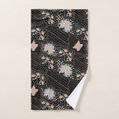 Kleurrijke pastel bloemenvlinders Baltisch patroon Bad Handdoek (Handdoek)