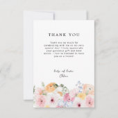 Kleurrijke pastel bloemig bedankkaart (Voorkant)