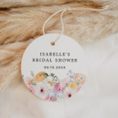 Kleurrijke Pastel Bloemige Bruids-Shower Bedankjes Labels